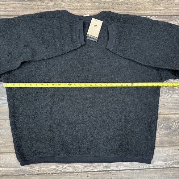 Nike Sweatshirt Pullover Fleece Club Crew Size XL FB8378-010 Black NEW $90 - Picture 5 of 12